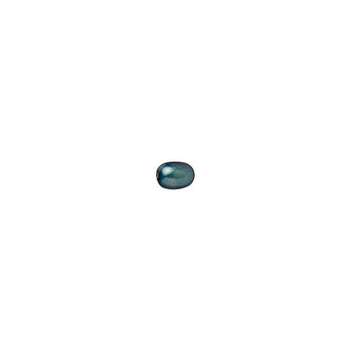 PRESTIGE Crystal, #5824 Rice-Shaped Pearl Bead 4mm, Iridescent Tahitian Look (1 Piece)