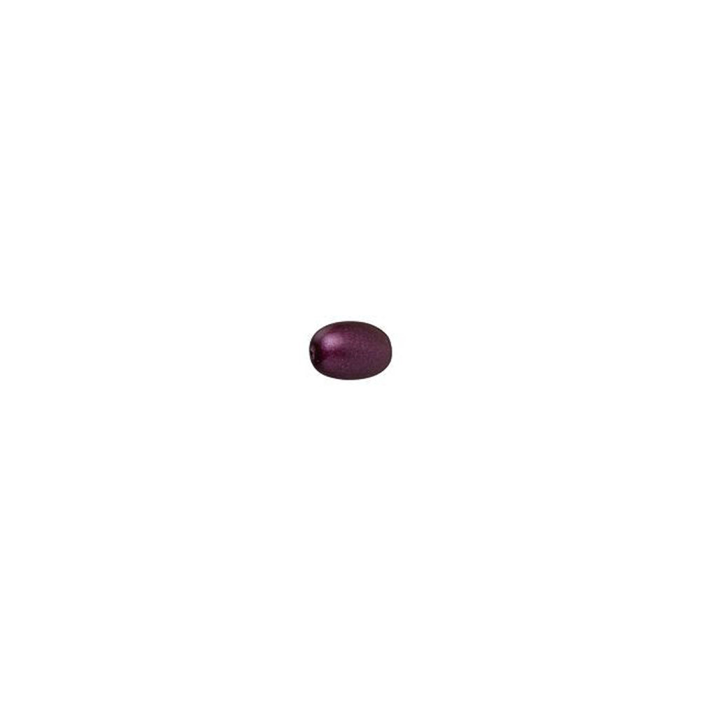 PRESTIGE Crystal, #5824 Rice-Shaped Pearl Bead 4mm, Elderberry (1 Piece)