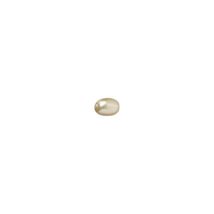 PRESTIGE Crystal, #5824 Rice-Shaped Pearl Bead 4mm, Light Gold (1 Piece)