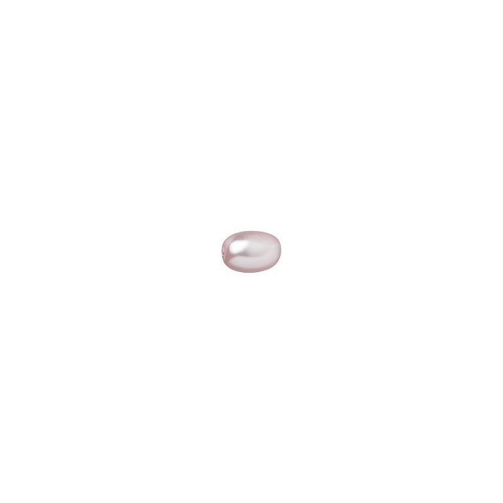 PRESTIGE Crystal, #5824 Rice-Shaped Pearl Bead 4mm, Rosaline (1 Piece)