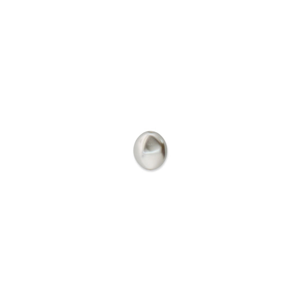 PRESTIGE Crystal, #5842 Baroque Coin Pearl Bead 10mm, Light Grey (1 Piece)