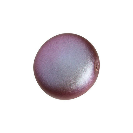 PRESTIGE Crystal, #5860 Coin Pearl Bead 12mm, Iridescent Red (1 Piece)