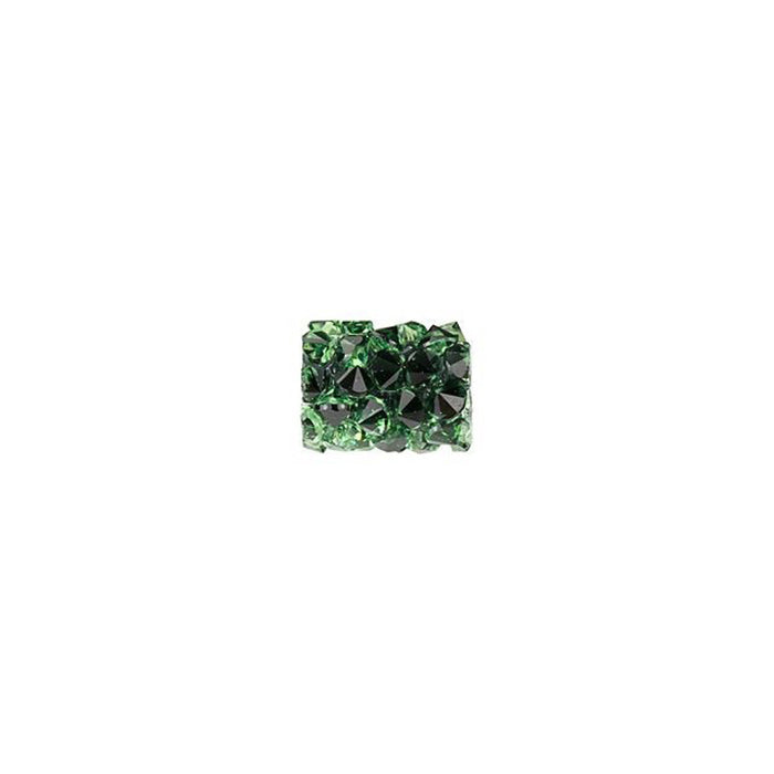 PRESTIGE Crystal, #5951 Fine Rocks Tube Bead without End Caps 8mm, Erinite (1 Piece)