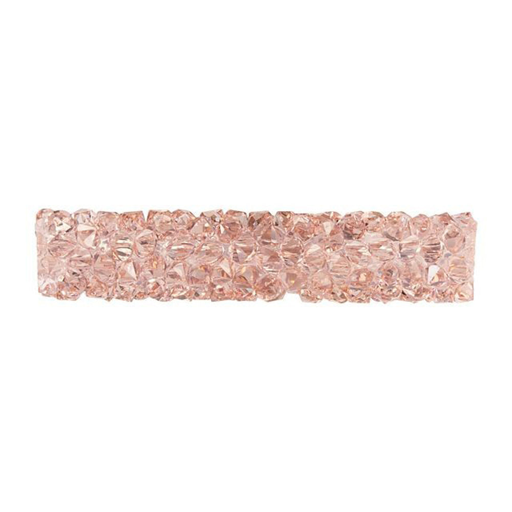 PRESTIGE Crystal, #5951 Fine Rocks Tube Bead without End Caps 30mm, Vintage Rose (1 Piece)