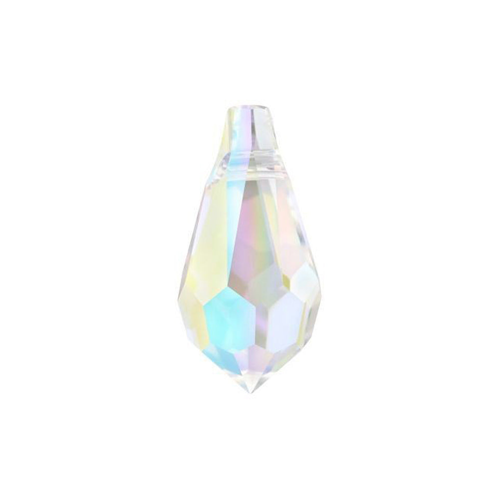 PRESTIGE Crystal, #6000 Teardrop Pendant 13mm, Crystal AB (1 Piece)