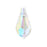 PRESTIGE Crystal, #6000 Teardrop Pendant 15mm, Crystal AB (1 Piece)