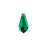 PRESTIGE Crystal, #6000 Teardrop Pendant 11mm, Emerald (1 Piece)