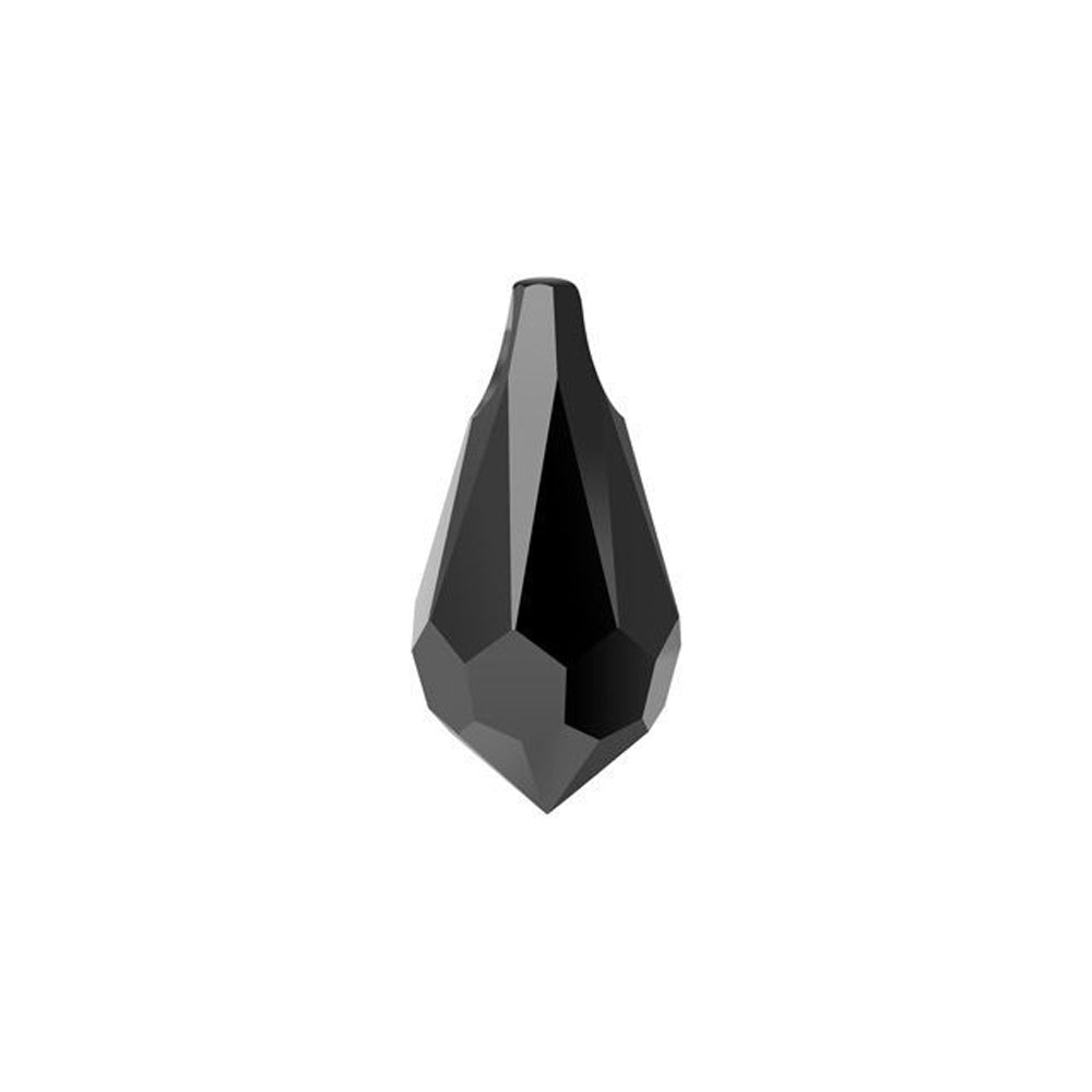 PRESTIGE Crystal, #6000 Teardrop Pendant 11mm, Jet (1 Piece)