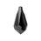 PRESTIGE Crystal, #6000 Teardrop Pendant 15mm, Jet (1 Piece)