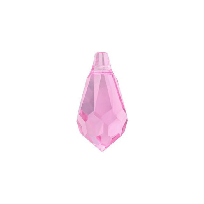 PRESTIGE Crystal, #6000 Teardrop Pendant 11mm, Rose (1 Piece)