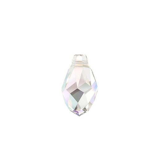 PRESTIGE Crystal, #6007 Briolette Pendant 9mm, Crystal AB (1 Piece)