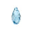 PRESTIGE Crystal, #6010 Briolette Pendant 17mm, Aquamarine (1 Piece)