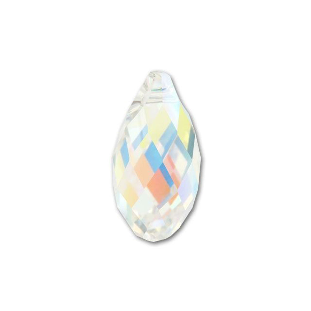 PRESTIGE Crystal, #6010 Briolette Pendant 17mm, Crystal AB (1 Piece)