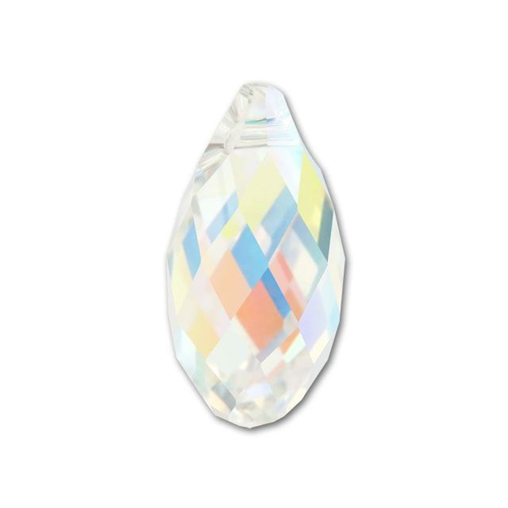 PRESTIGE Crystal, #6010 Briolette Pendant 21mm, Crystal AB (1 Piece)
