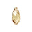 PRESTIGE Crystal, #6010 Briolette Pendant 17mm, Crystal Golden Shadow (1 Piece)