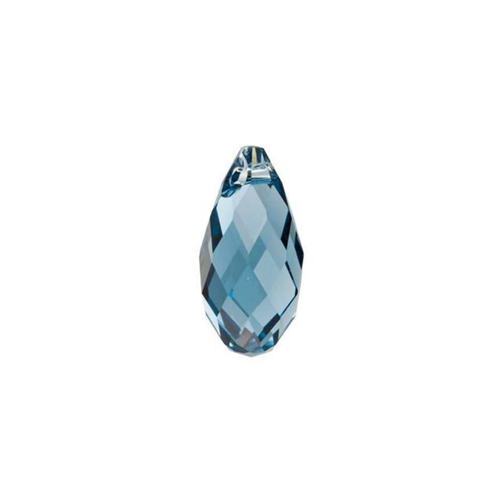 PRESTIGE Crystal, #6010 Briolette Pendant 13x6.5mm, Denim Blue (1 Piece)