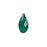 PRESTIGE Crystal, #6010 Briolette Pendant 13mm, Emerald (1 Piece)