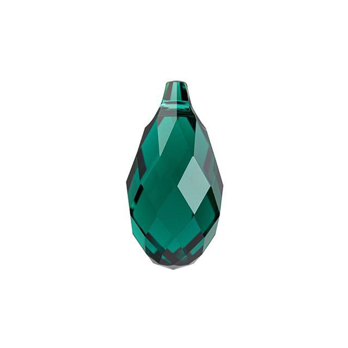 PRESTIGE Crystal, #6010 Briolette Pendant 17mm, Emerald (1 Piece)