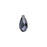 PRESTIGE Crystal, #6010 Briolette Pendant 11x5.5mm, Graphite (1 Piece)