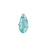 PRESTIGE Crystal, #6010 Briolette Pendant 13x6.5mm, Light Turquoise (1 Piece)