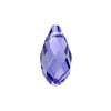 PRESTIGE Crystal, #6010 Briolette Pendant 17mm, Tanzanite (1 Piece)