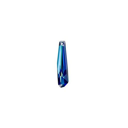 PRESTIGE Crystal, #6017G Grand Crystalactite Pendant 30mm, Partly Frosted Crystal Bermuda Blue (1 Piece)