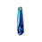 PRESTIGE Crystal, #6017G Grand Crystalactite Pendant 56mm, Partly Frosted Crystal Bermuda Blue (1 Piece)