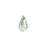 PRESTIGE Crystal, #6026 Cabochette Pendant 13mm, Luminous Green (1 Piece)