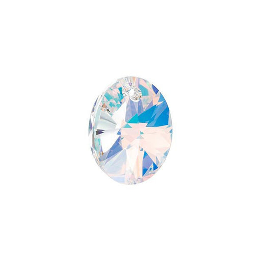 PRESTIGE Crystal, #6028 Oval Pendant 12mm, Crystal AB (1 Piece)