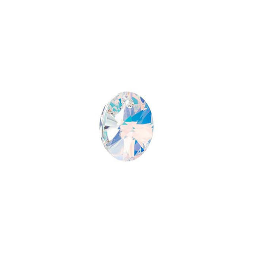 PRESTIGE Crystal, #6028 Oval Pendant 8mm, Crystal AB (1 Piece)