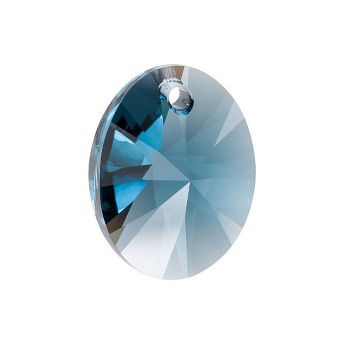 PRESTIGE Crystal, #6028 Oval Pendant 18mm, Montana Sapphire (1 Piece)