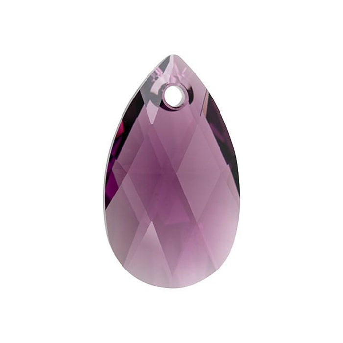 PRESTIGE Crystal, #6106 Pear-Shaped Pendant 28mm, Amethyst (1 Piece)