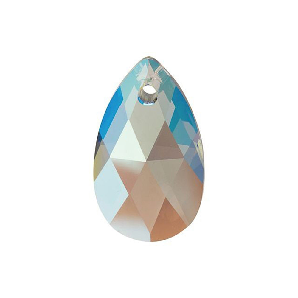 PRESTIGE Crystal, #6106 Pear-Shaped Pendant 22mm, Black Diamond Shimmer (1 Piece)