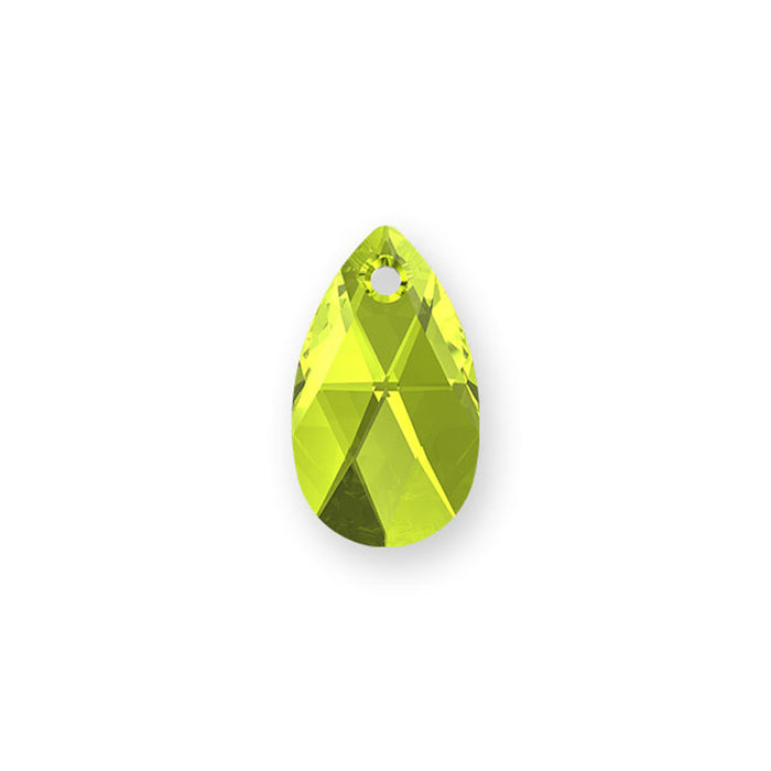 PRESTIGE Crystal, #6106 Pear-Shaped Pendant 16mm, Citrus Green (1 Piece)