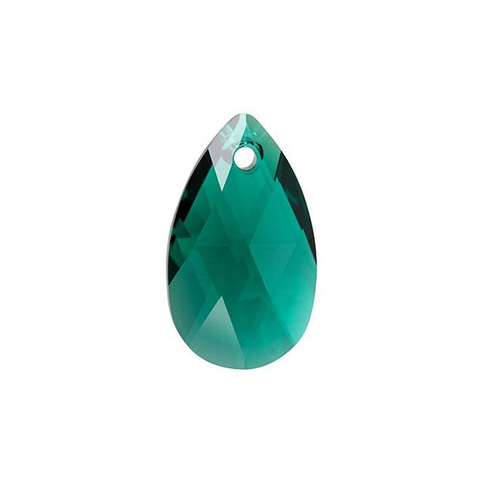 PRESTIGE Crystal, #6106 Pear-Shaped Pendant 22mm, Emerald (1 Piece)