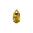 PRESTIGE Crystal, #6106 Pear-Shaped Pendant 16mm, Golden Topaz (1 Piece)