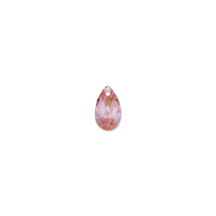 PRESTIGE Crystal, #6106 Pear-Shaped Pendant 16mm, Light Rose Shimmer (1 Piece)