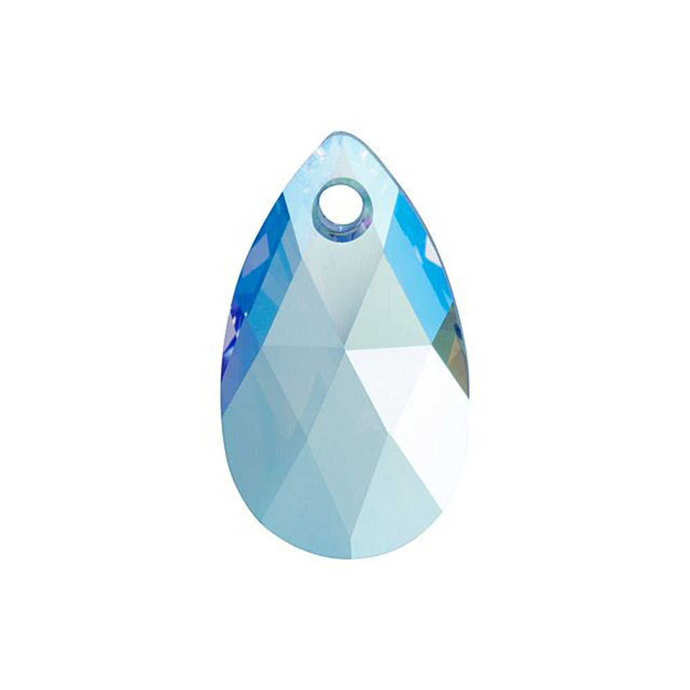 PRESTIGE Crystal, #6106 Pear-Shaped Pendant 22mm, Light Sapphire Shimmer (1 Piece)