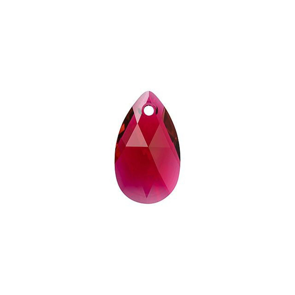 PRESTIGE Crystal, #6106 Pear-Shaped Pendant 16mm, Scarlet (1 Piece)