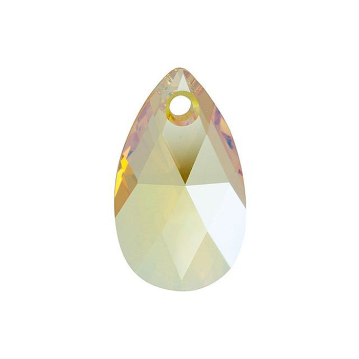 PRESTIGE Crystal, #6106 Pear-Shaped Pendant 22mm, Light Topaz Shimmer (1 Piece)