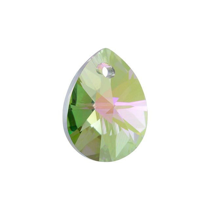 PRESTIGE Crystal, #6128 Mini Pear Pendant 12mm, Crystal Paradise Shine (1 Piece)