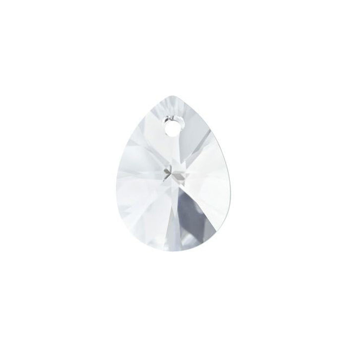 PRESTIGE Crystal, #6128 Mini Pear Pendant 10mm, Crystal (1 Piece)