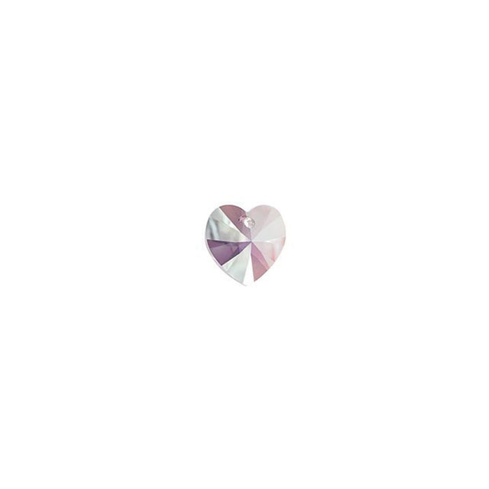 PRESTIGE Crystal, #6228 Heart Pendant 10mm, Light Amethyst Shimmer (1 Piece)