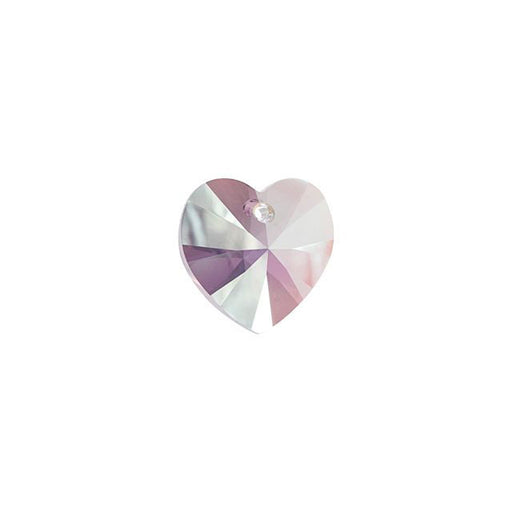 PRESTIGE Crystal, #6228 Heart Pendant 18mm, Light Amethyst Shimmer (1 Piece)