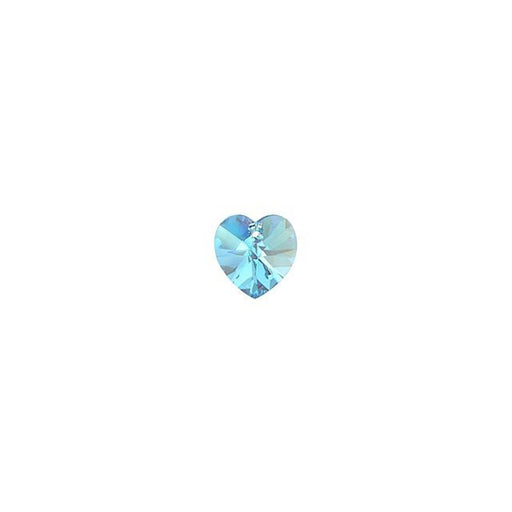 PRESTIGE Crystal, #6228 Heart Pendant 10mm, Aquamarine Shimmer (1 Piece)