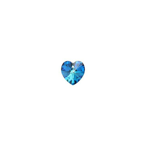 PRESTIGE Crystal, #6228 Heart Pendant 10mm, Bermuda Blue (1 Piece)