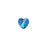 PRESTIGE Crystal, #6228 Heart Pendant 14mm, Bermuda Blue (1 Piece)