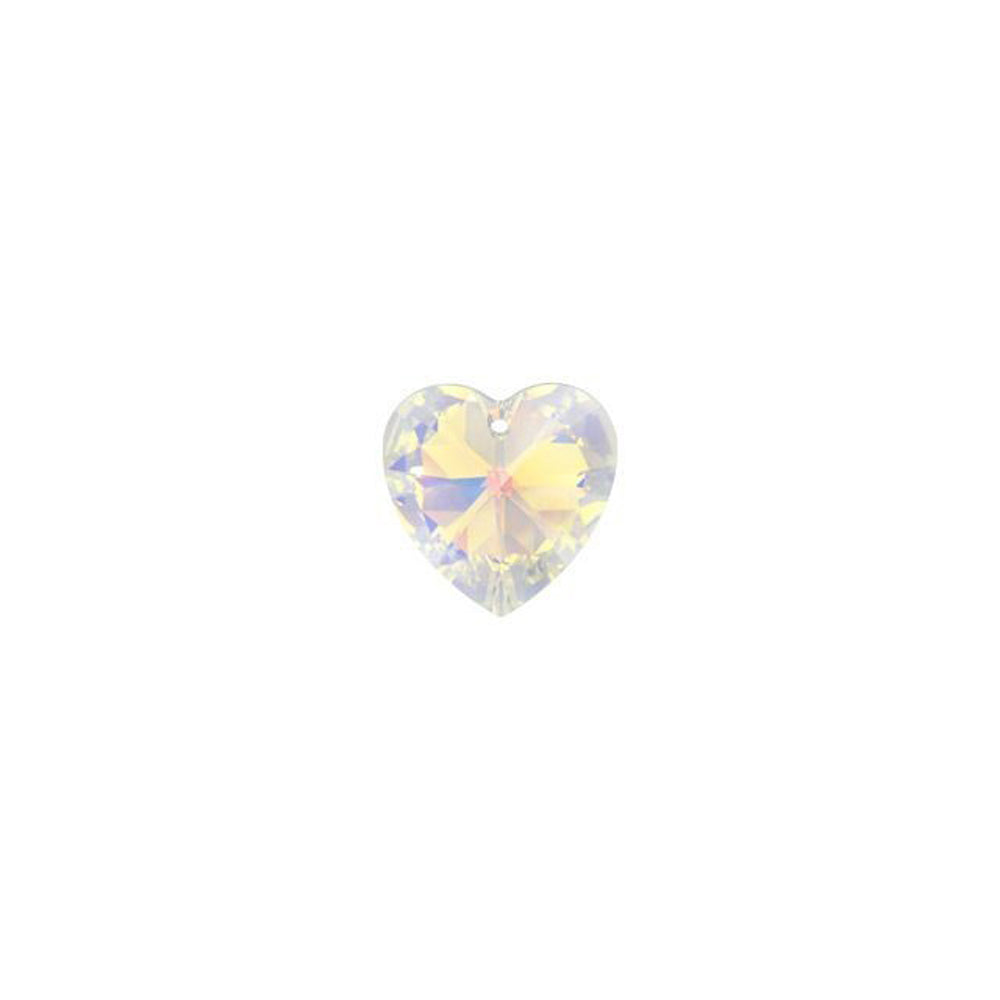 PRESTIGE Crystal, #6228 Heart Pendant 14mm, Crystal AB (1 Piece)