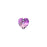 PRESTIGE Crystal, #6228 Heart Pendant 14mm, Crystal Vitrail Light (1 Piece)