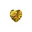 PRESTIGE Crystal, #6228 Heart Pendant 14.4x14mm, Golden Topaz (1 Piece)